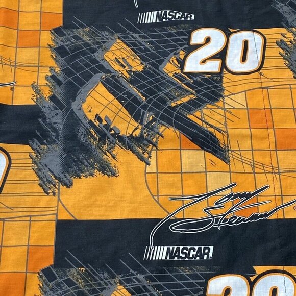 Tony Stewart Pillow Sham NASCAR #20 Orange Black Standard Size 26x20 Springs - Picture 3 of 10